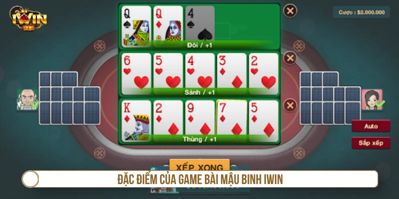 Mậu Binh IWIN - Luật Chơi Chi Tiết A-Z Cho Người Mới Đặc điểm của game mậu binh IWIN